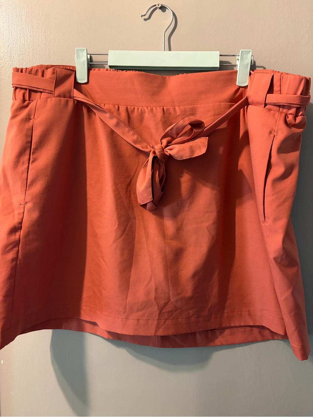 St. John's Bay Active Skort in Rust Orange
